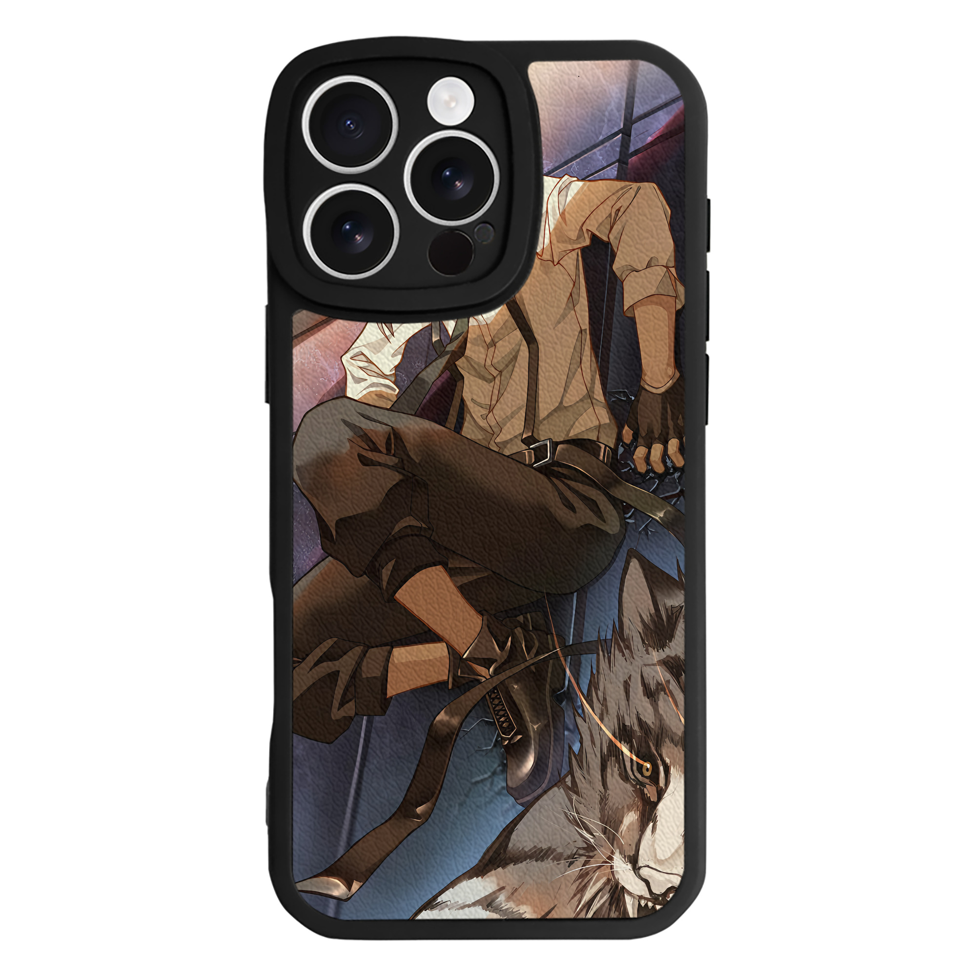 （画像用） 文豪ストレイドッグス Bungo Stray Dogs 【iPhone 16シリーズ対応】シリコンスマホケース（レザー調） 材質：シリコン